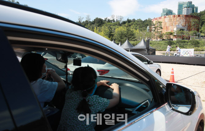 서커스도 '드라이브 인'으로 감상                                                                                                                                                         