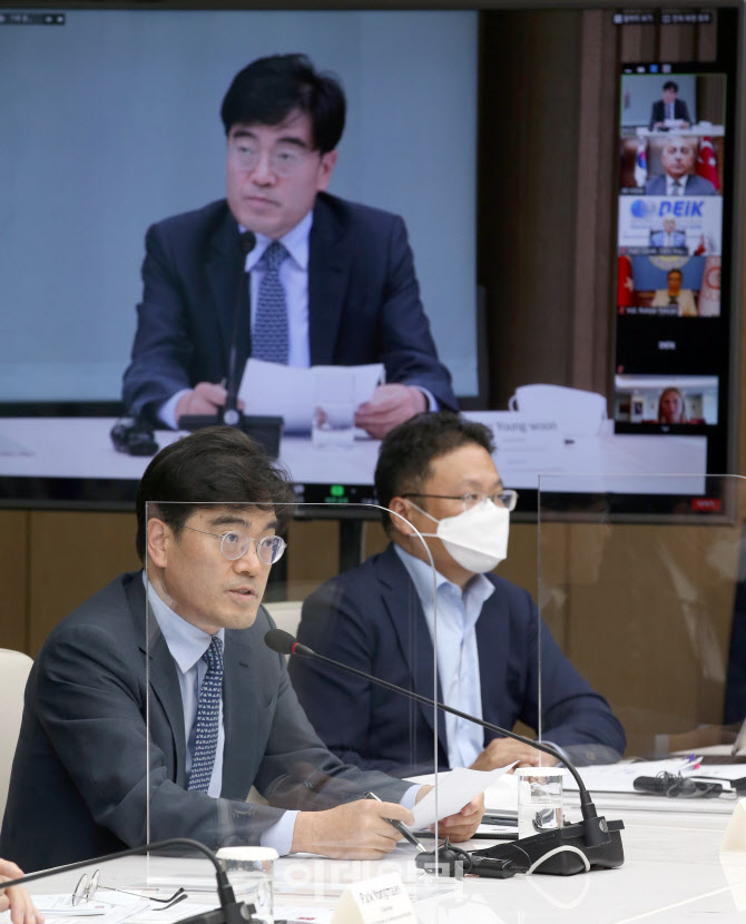 '한국·터키 비즈니스 포럼'에서 개회사하는 공영운 현대자동차 사장                                                                                                                        