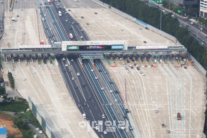 한산한 서울톨게이트                                                                                                                                                                               