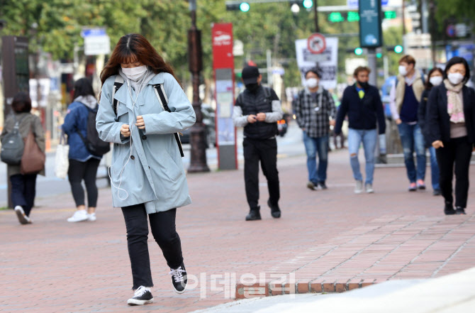  옷깃 여미는 추운 출근길                                                                                                                                                                          