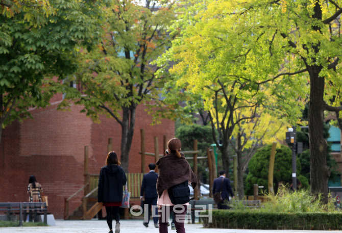  올 가을 가장 추운 날씨                                                                                                                                                                           