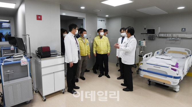  중앙감염병병원 음압격리병동 준공식                                                                                                                                                               