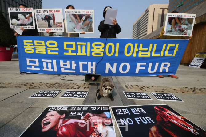 '동물은 모피용이 아닙니다'                                                                                                                                                              