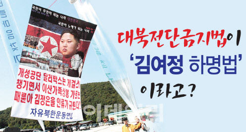 대북전단 금지법이 '北김여정 하명법'이라고?