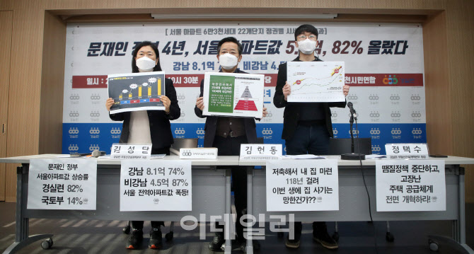 서울 아파트 시세 분석결과 발표, 현정권에서 82% 상승                                                                                                                                               