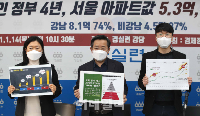 경실련, 서울 아파트값 정권별 분석결과 발표                                                                                                                                                        