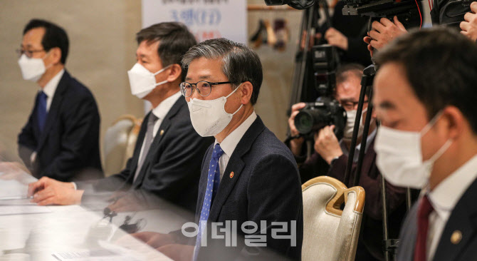 회의 참석한 변창흠 국토교통부 장관                                                                                                                                                                