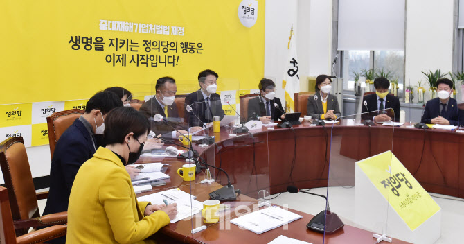대표단 회의 주재하는 김종철 대표                                                                                                                                                                  