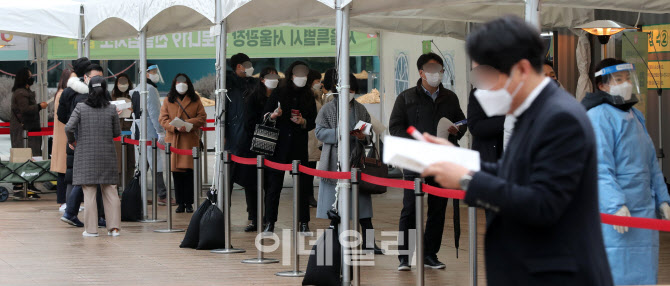 코로나19 신규 확진 두 달 만에 내려온 300명대 중반                                                                                                                                                 