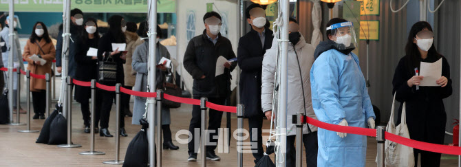 코로나 신규 확진 두 달 만에 내려온 300명대 중반                                                                                                                                                   