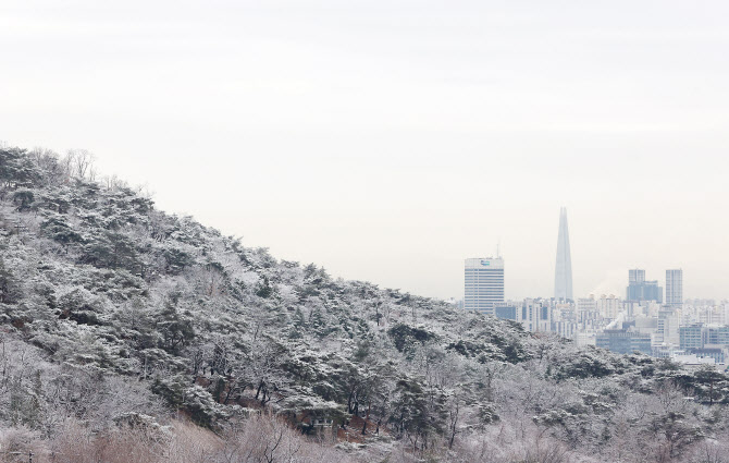  눈 덮인 서울                                                                                                                                                                                     