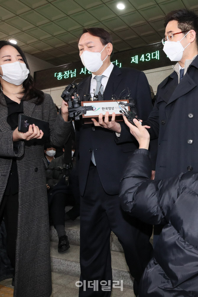 대검찰청 나서는 윤석열 총장                                                                                                                                                                       