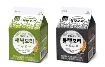 푸르밀, 영양만점 ‘새싹보리·블랙보리우유’ 출시