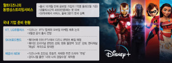 디즈니+,  KT·LG U+와 3분기 상륙.. 미디어 업계 분주