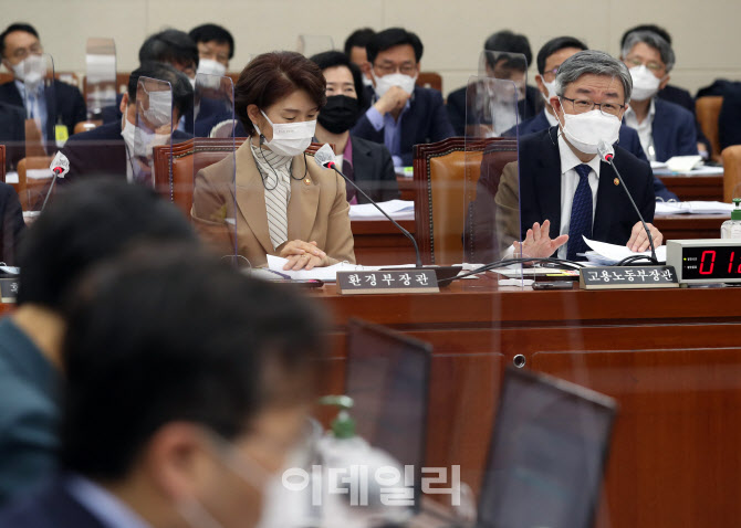 환노위 전체회의, '답변하는 이재갑 장관'                                                                                                                                                 