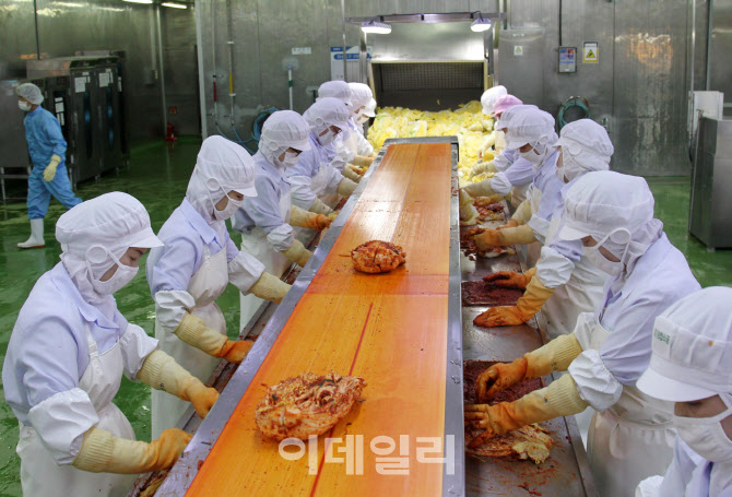 안전관리인증(HACCP) 김치공장                                                                                                                                                                     