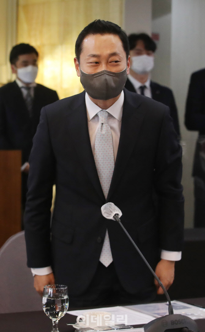  제품안전 협약식 인사하는 전항일 대표                                                                                                                                                             