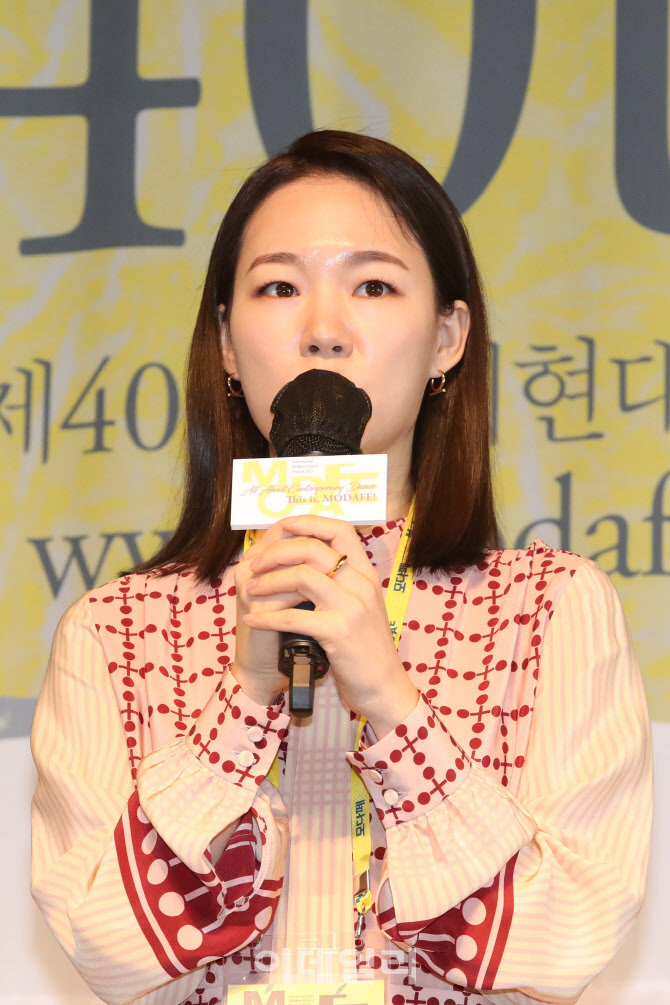 MODAFE 홍보대사 위촉된 소감 밝히는 한예리                                                                                                                                                         