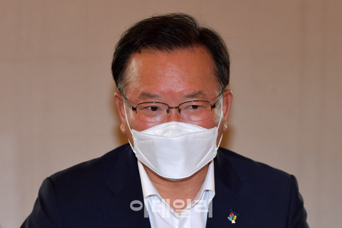  부산엑스포 유치 간담회 인사말하는 김부겸 총리                                                                                                                                                    