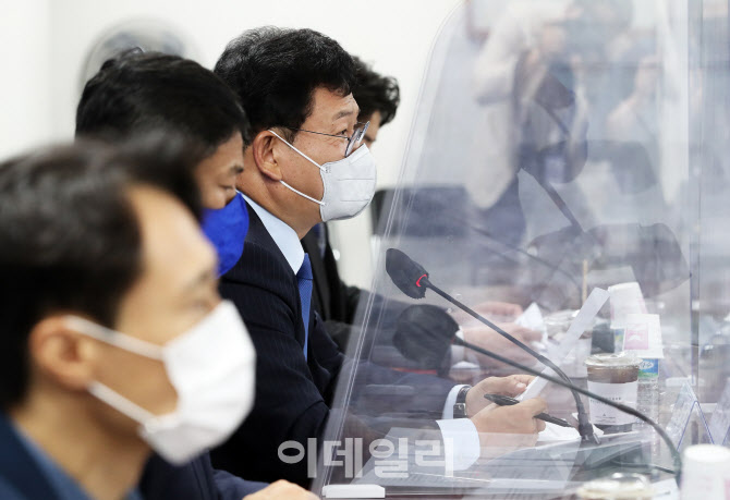 광주 건설현장 붕괴사고 대책 당정협의에서 발언하는 송영길                                                                                                                                          