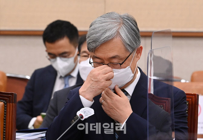 '법사위 출석한 최재형 감사원장'                                                                                                                                                         