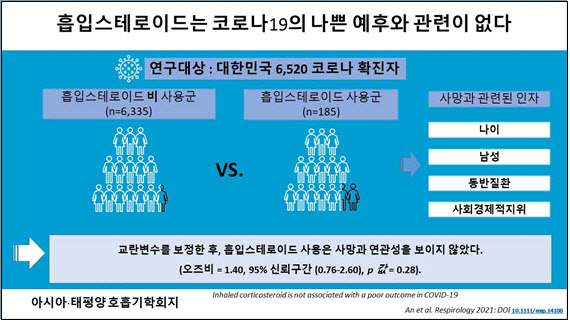 흡입스테로이드제, 코로나19 유행에도 천식·COPD 치료에 안정적