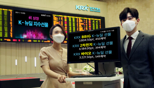 한국거래소, K-뉴딜 지수선물 등 거래 '시작'