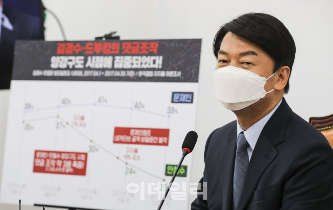 안철수 "김경수 드루킹, '진짜 몸통' 밝혀야"                                                                                                                                    