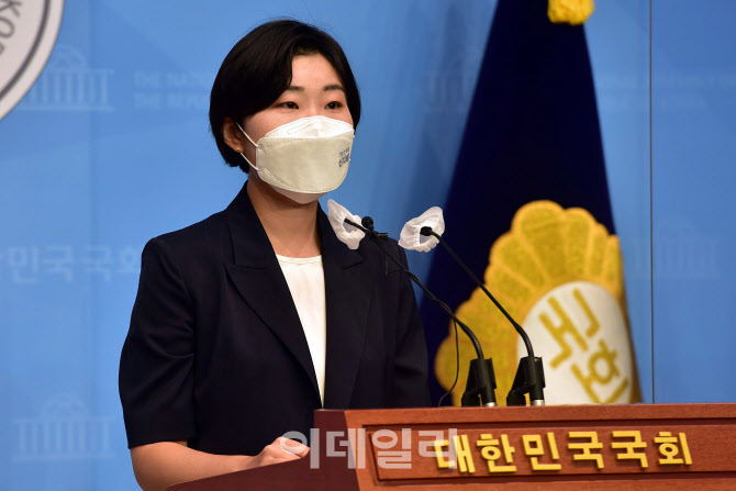 신지혜 상임대표, '2022 기본소득 선거기획단 양대선거 관련 입장 발표' 기자회견                                                                                                            