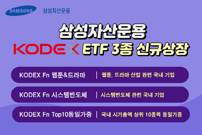 삼성자산운용, 시스템반도체 등 ETF 3종 상장 이벤트