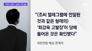 "최강욱 고발장, 당에 들어온 것 확인"…국힘 관계자 증언