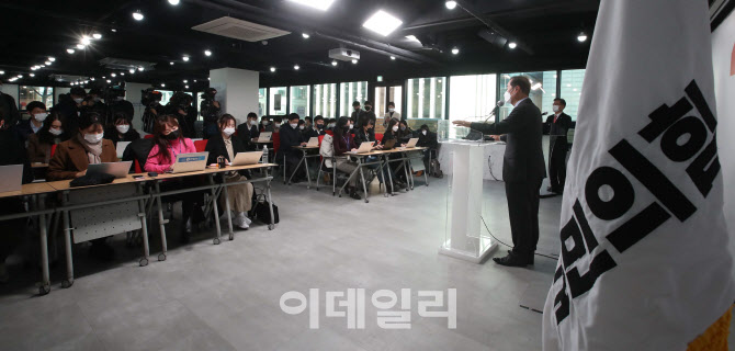 김병준 국민의힘 상임선대위원장 기자간담회                                                                                                                                                         