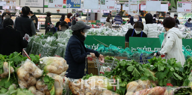 월급빼고 다 올랐다…장바구니 물가도 '빨간불'                                                                                                                                            