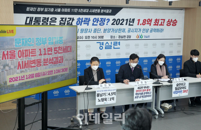  경실련, 서울 아파트 시세변동 분석 발표                                                                                                                                                           