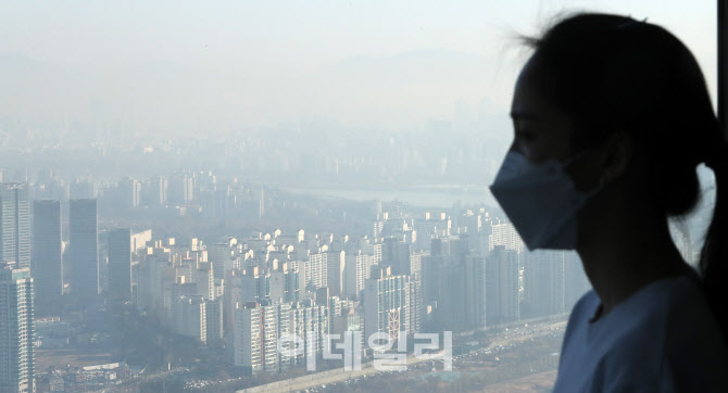 전국 대부분 초미세먼지 '나쁨'···마스크는 필수                                                                                                                                        