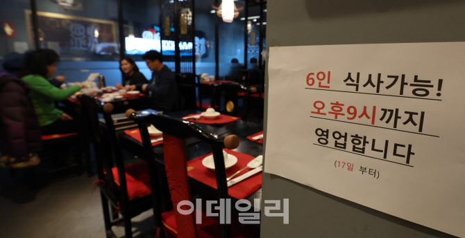 내일부터 3주간 사적모임 최대 6명                                                                                                                                                                  