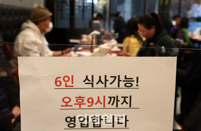 내일부터 3주간 사적모임 최대 6명...다중시설 영업시간 현행 유지                                                                                                                                    
