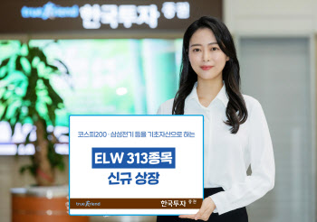 한국투자증권, 주식워런트증권 313종목 신규 상장