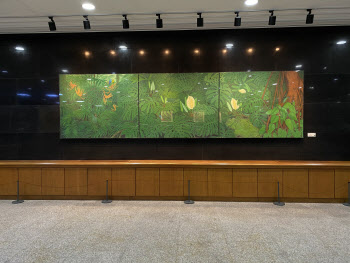 자연 담은 미술작품 '투워즈', 국회 로비에 전시된 이유는