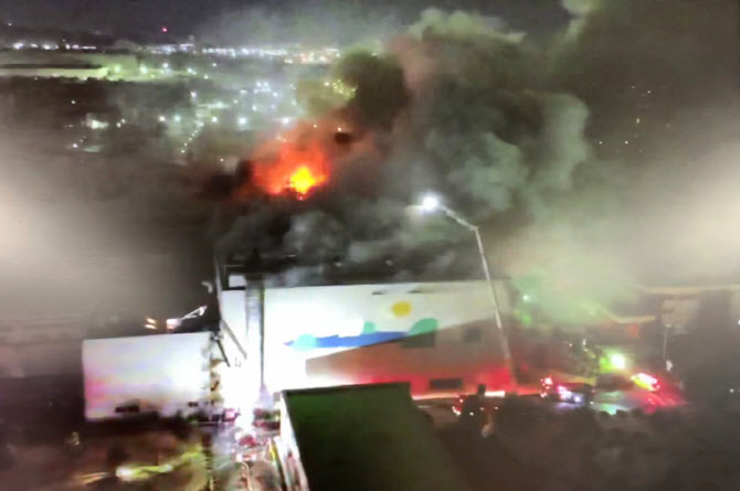  울산 효성티앤씨 공장서 불                                                                                                                                                                        