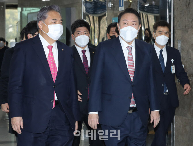 글로벌비전위원회 정책 토론회 참석하는 윤석열                                                                                                                                                      