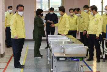 김부겸 총리, 학교방역현장 점검