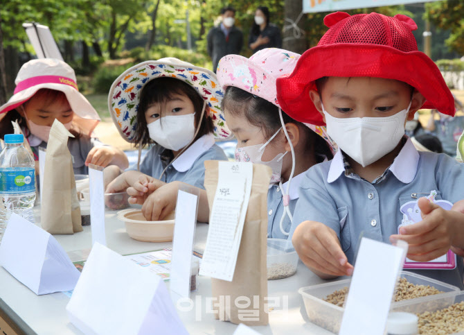  볍씨가 신기한 어린이들                                                                                                                                                                           