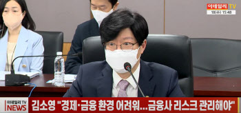 (영상)김소영 "경제·금융 환경 어려워...금융사 리스크 관리해야"