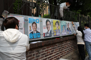 6·1 지방선거, 거리에 서울시장 후보자 벽보
