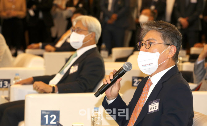 자유발언하는 곽재선 KG그룹 회장                                                                                                                                                                   