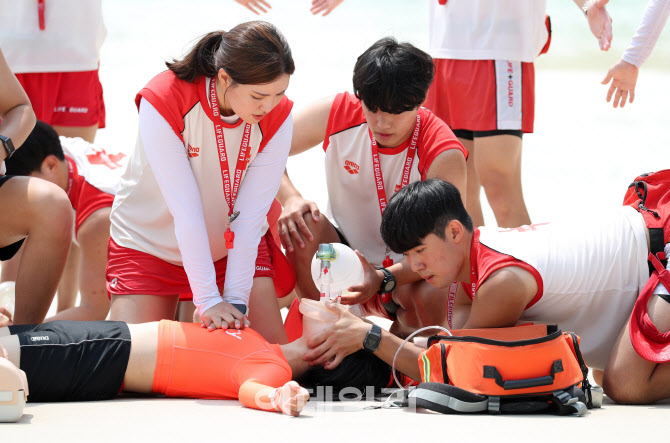 물놀이철 앞두고 수상구조 훈련                                                                                                                                                                     