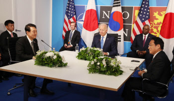 한국 대통령 면전서 “방위력 강화”…기시다 발언 의미는