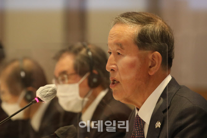 인사말하는 허창수 전경련 회장                                                                                                                                                                     