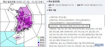 서울 일부 및 고양·김포·과천 &apos;호우주의보&apos; 발효...‘우산 써도 비 못 피해’